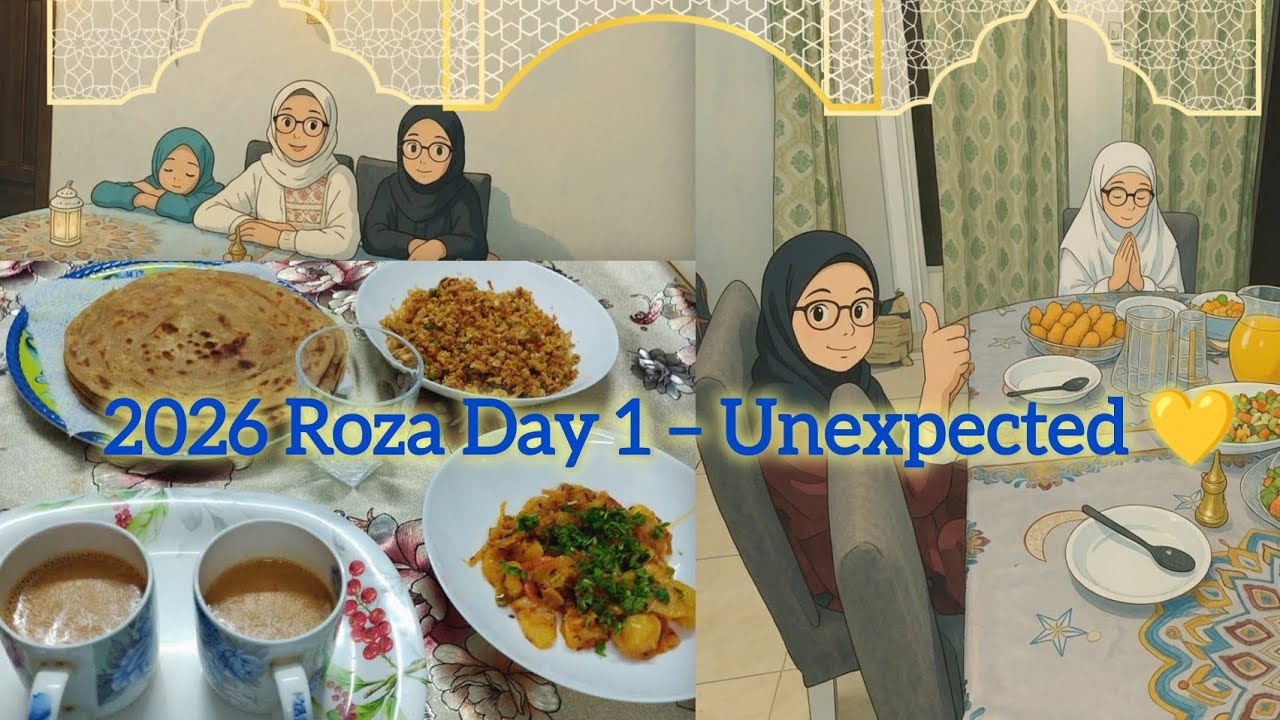 Pehla Roza Emotional Day | Sehri With Husband, Iftari Alone💔|Desi mom life in KSA