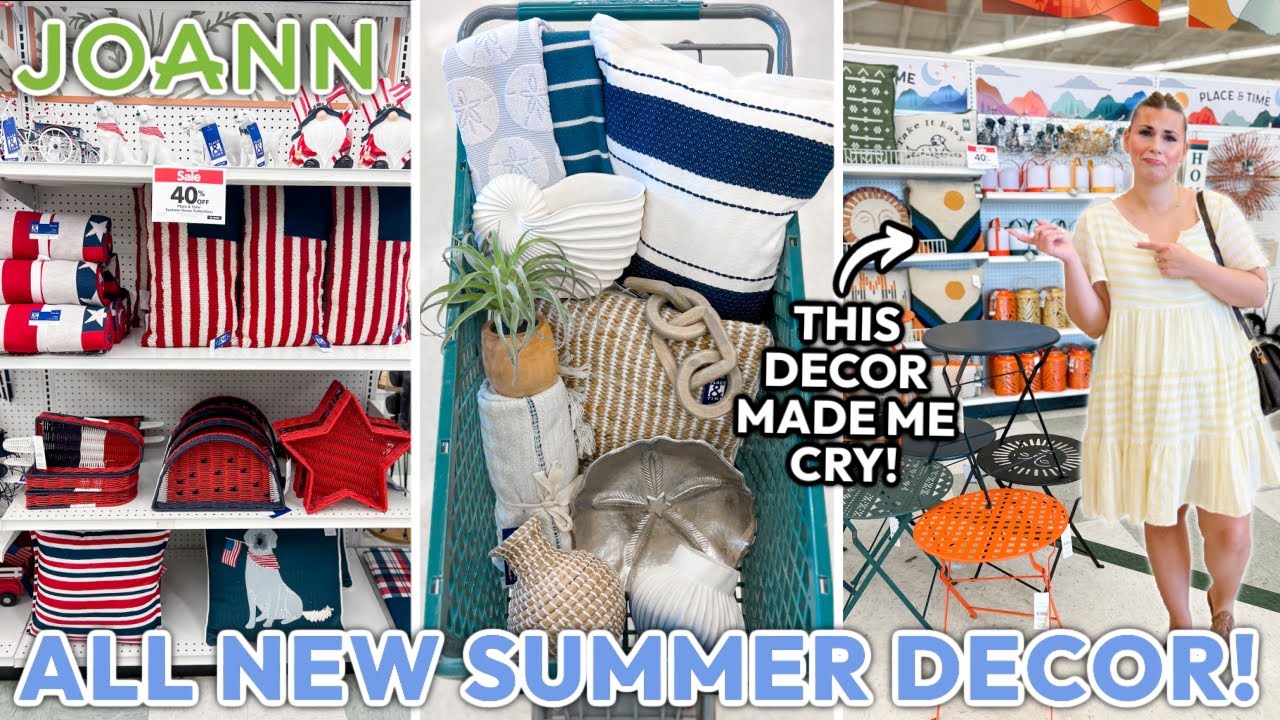 THIS SUMMER DECOR MADE ME CRY 🥹 | Nautical Decor + 4th Of July Decorations | Joanns Summer 2023