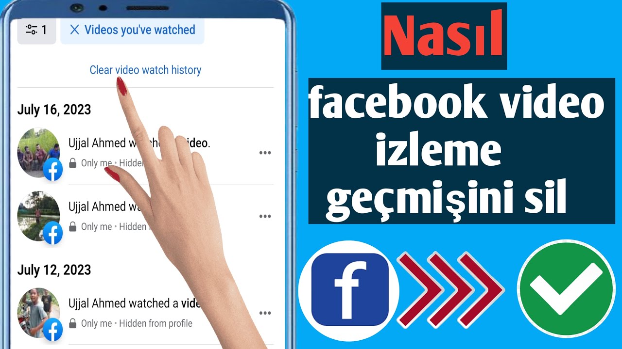 Facebook Video İzleme Geçmişi Nasıl Silinir 2023 |  Facebook Video İzleme Geçmişini Temizle