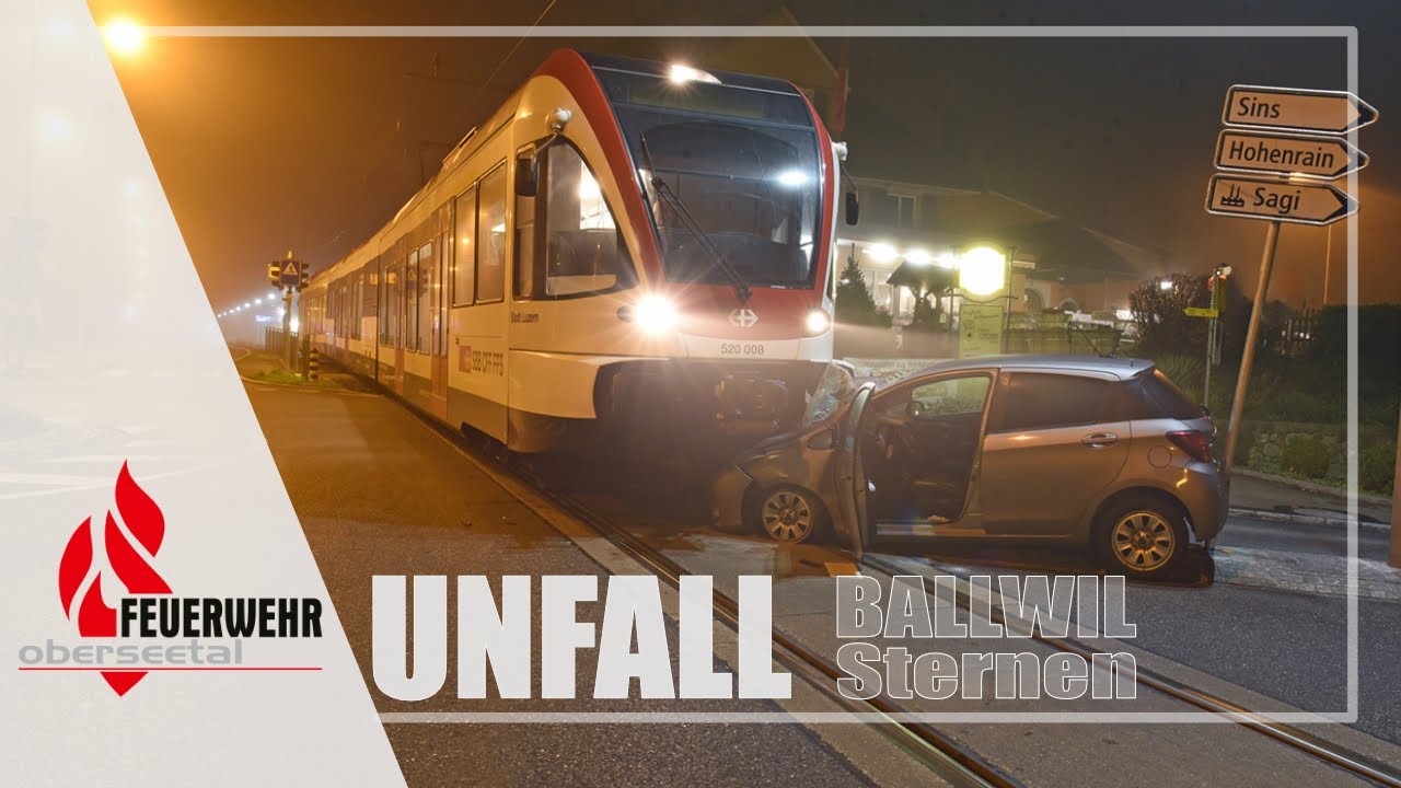 Unfall Ballwil Sternen | Feuerwehr Oberseetal