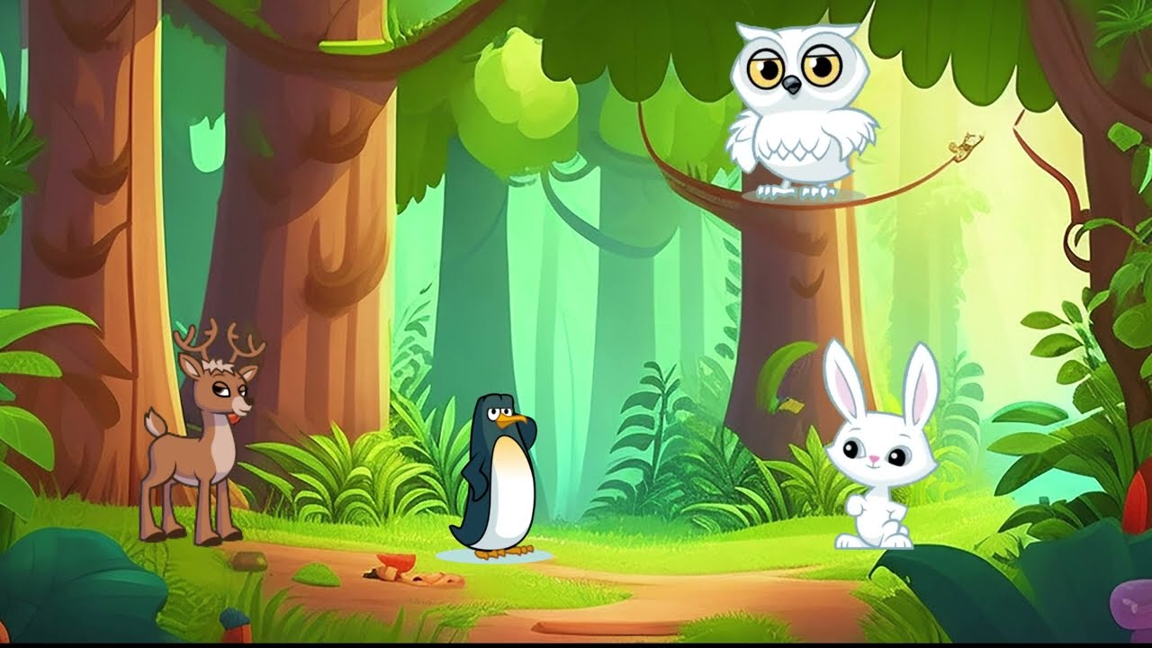 The forest friends Kids cartoon, educational