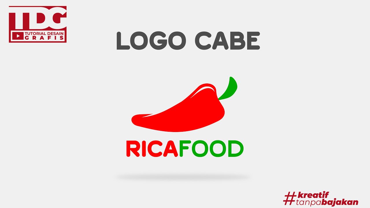 Membuat logo cabe untuk Usaha Kuliner di Inkscape | Tutorial Inscape