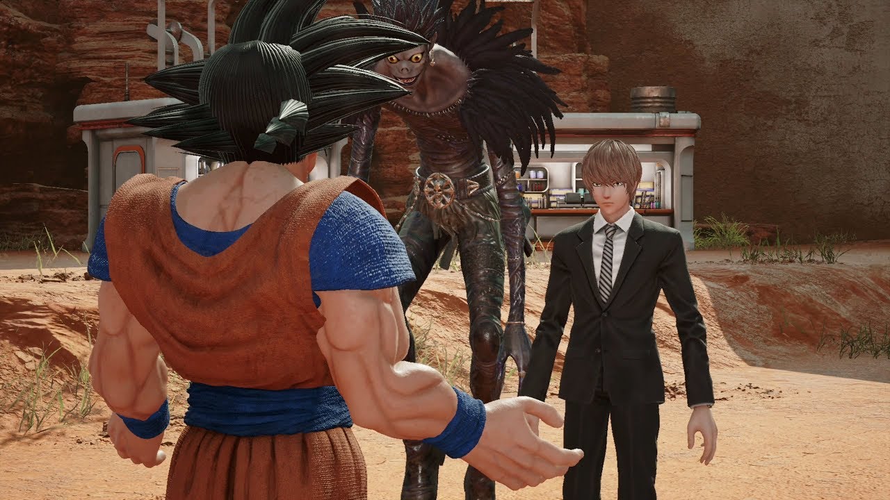 Jump Force - Light Yagami Questions Goku about the Dragon Balls! (HD)