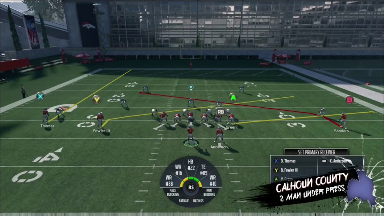 Madden 18 Target Passing 101: Part 2  Back Shoulder vs 2 Man Under Tutorial