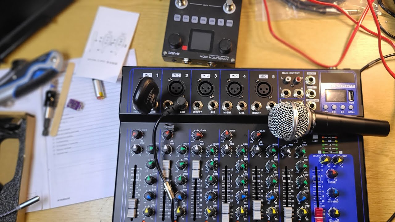 How to connect an audio mixer to your mobile phone for online rehearsals on zoom etc.