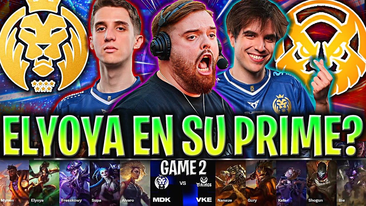 ELYOYA VUELVE A SU PRIME CON SUPA? *IBAI LOCO* | MDK vs VKE Game 2 WORLDS PLAY IN 2024 IBAI ESPAÑOL