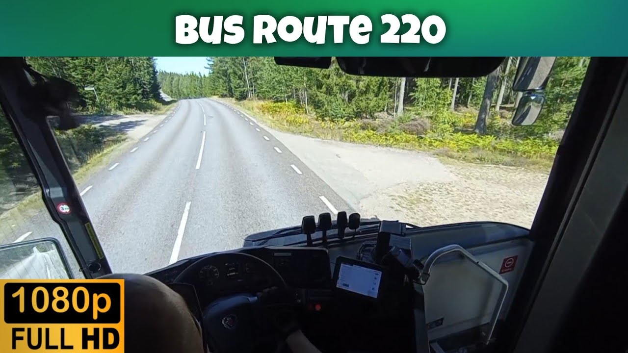 Bus Driving POV | Route 220 Lessebo to Kosta