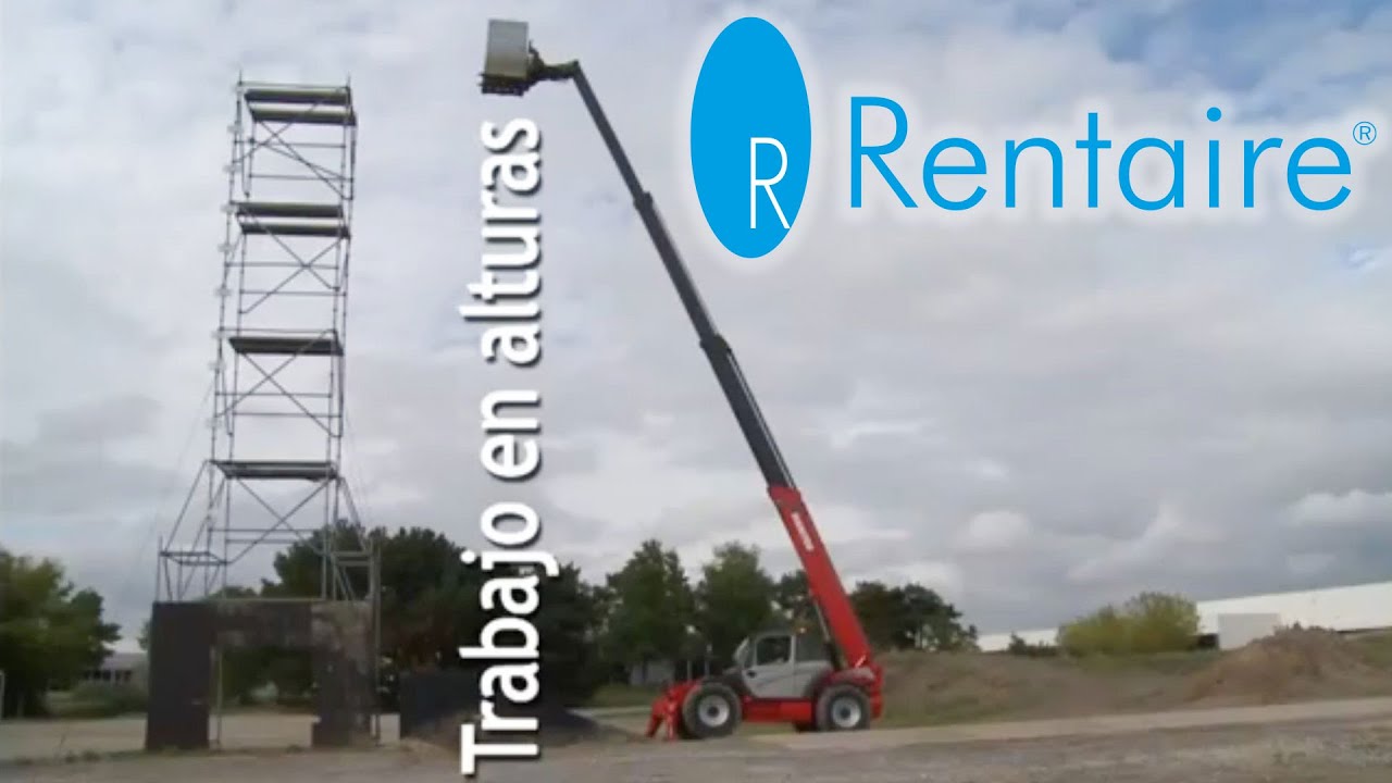 Alquilar manipulador telescópico 18 metros (Manitou) - Rentaire
