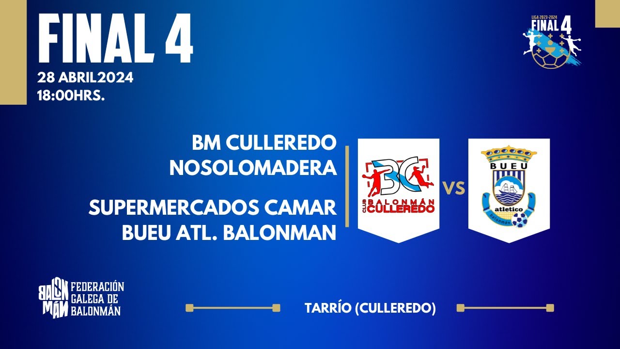 FINAL FINAL 4 BM CULLEREDO NOSOLOMADERA VS SUPERMERCADOS CAMAR BUEU ATL. BALONMAN