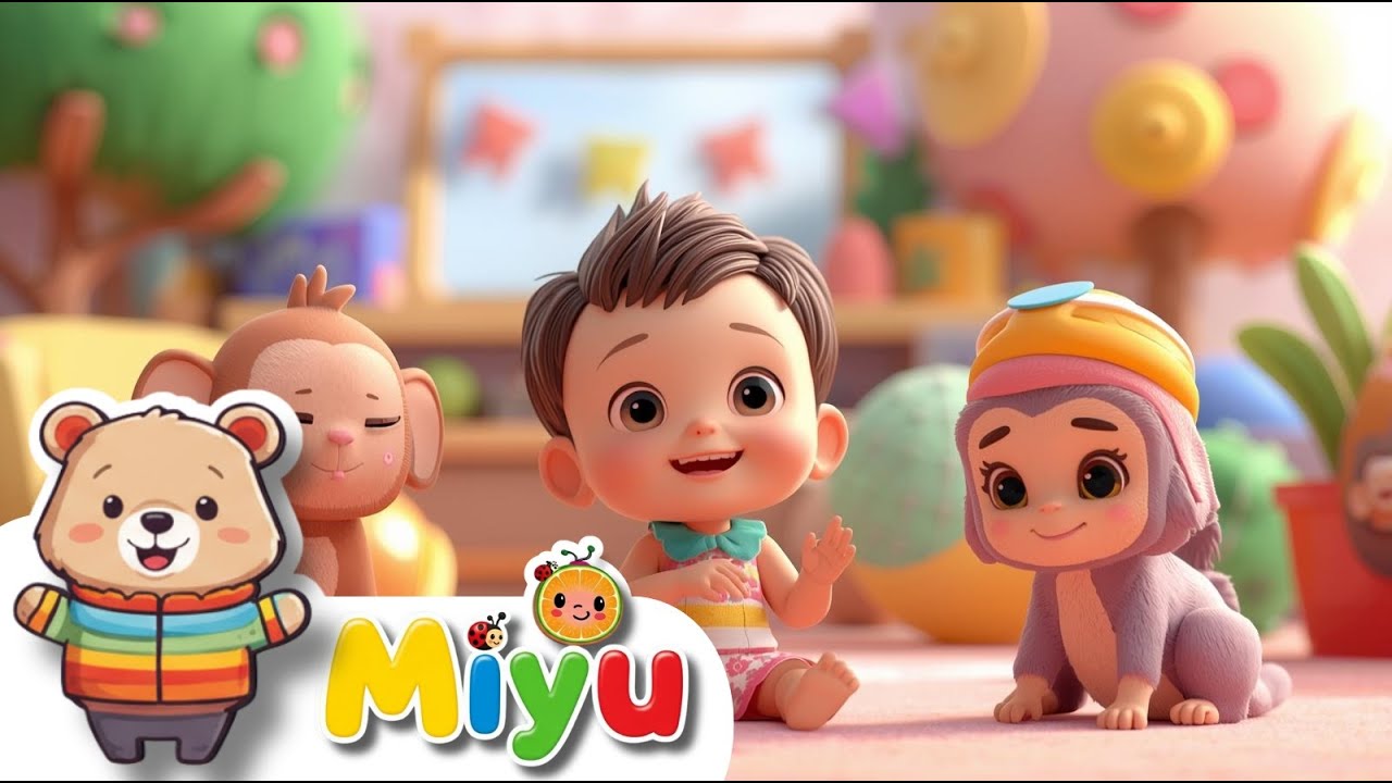 🎵✨ 7 CANZONI MAGICHE per BAMBINI! Impara i COLORI, gli ANIMALI e tanto altro con Miyu! 🎨🐵🚒