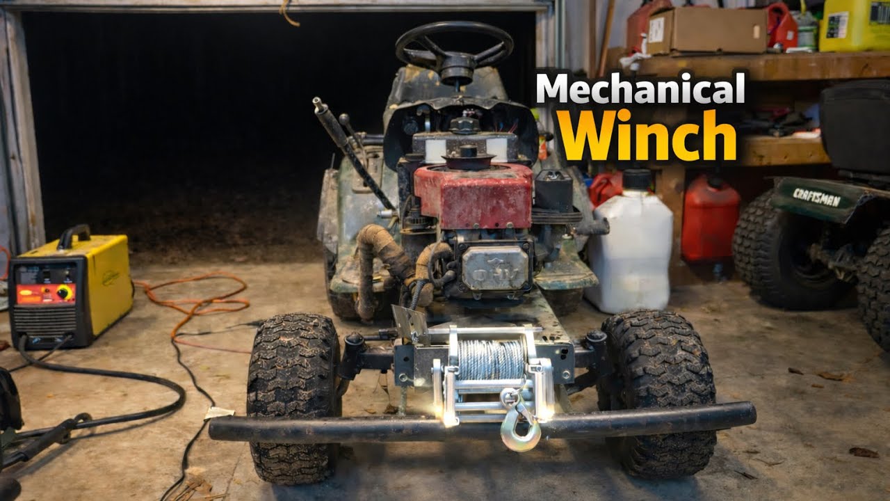 Mechanical/Trailer Winch Install on Off-road Mower