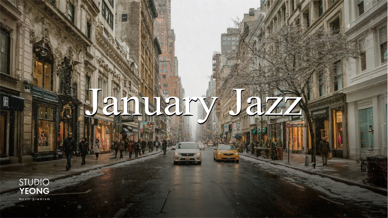 the streets of New York, a street of vintage jazz, jazz playlist