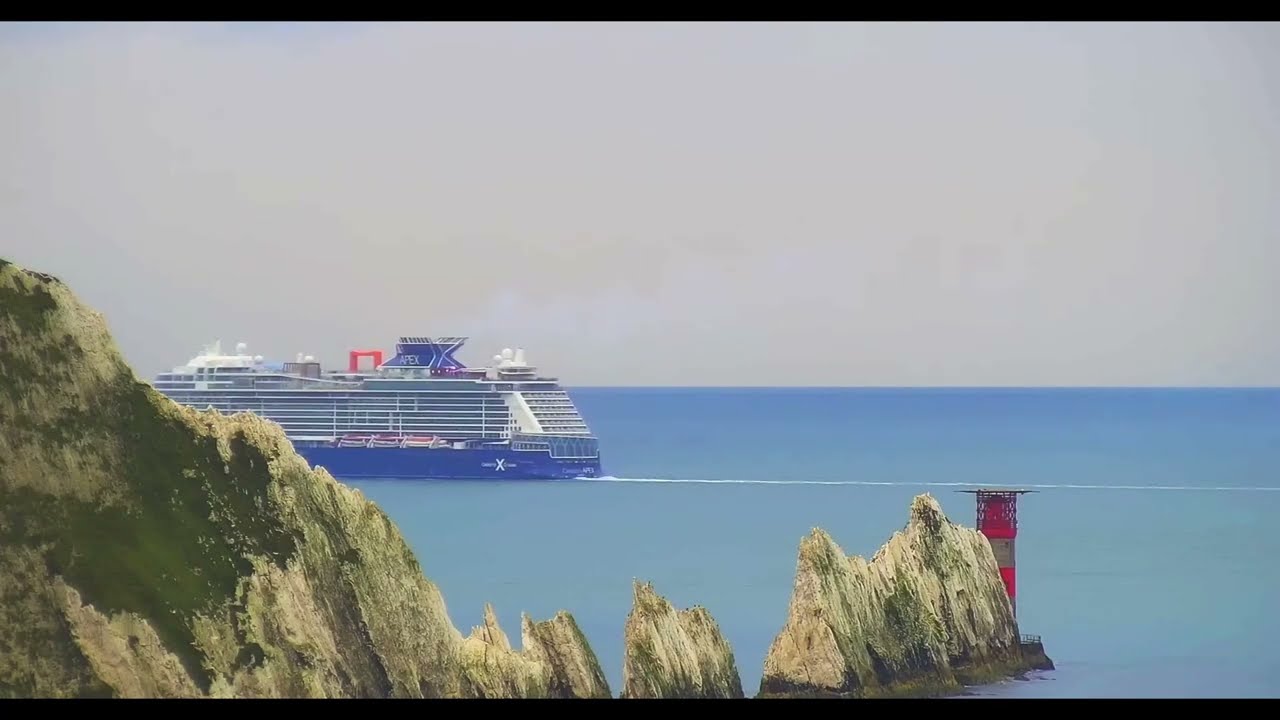 A rare sight off the Needles Isle of Wight is Celebrity Apex on 07/09/2024