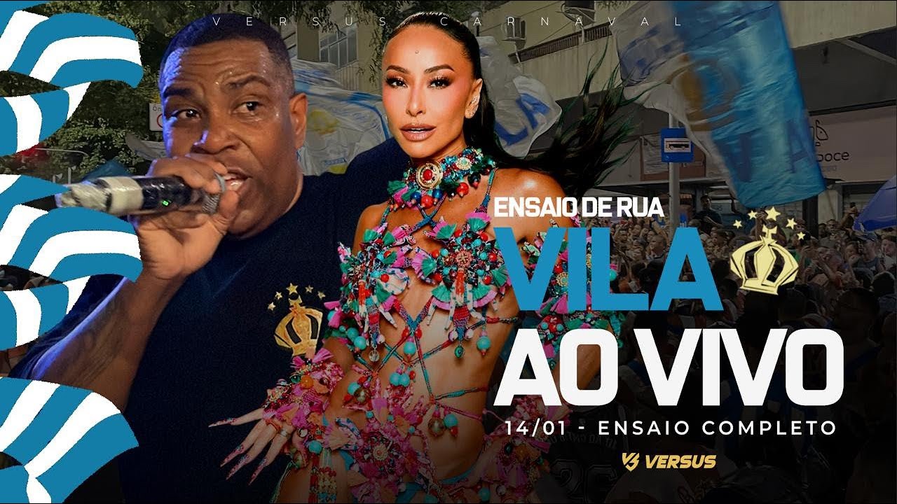 VILA ISABEL 2026 AO VIVO - ENSAIO DE RUA 14/01 COMPLETO