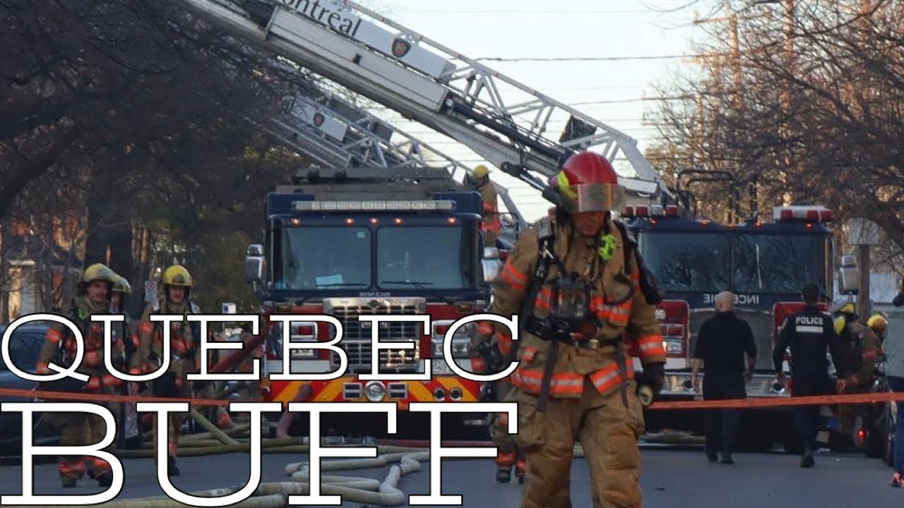 *FIFTH ALARM* Montreal Fire Department (SIM) Five Alarm 10-15 Structure Fire in Cartierville.