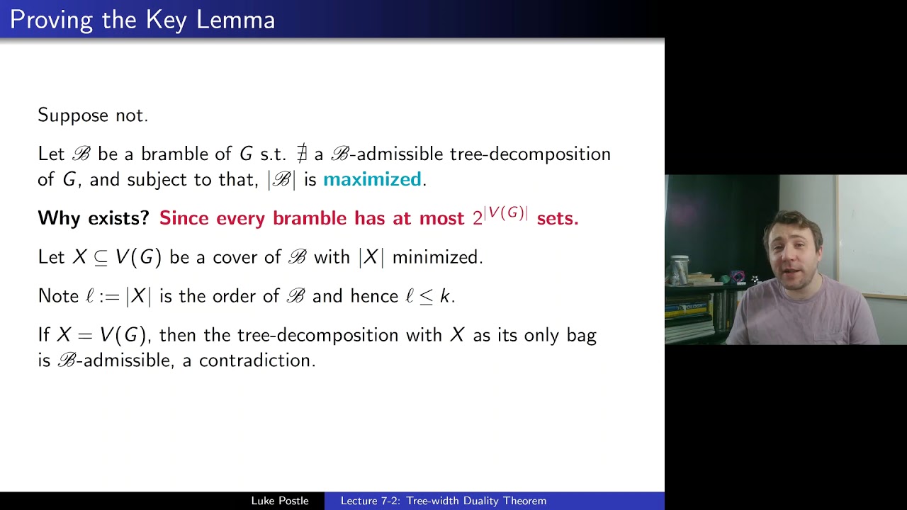 Graph Theory 7-2: Tree width Duality Theorem