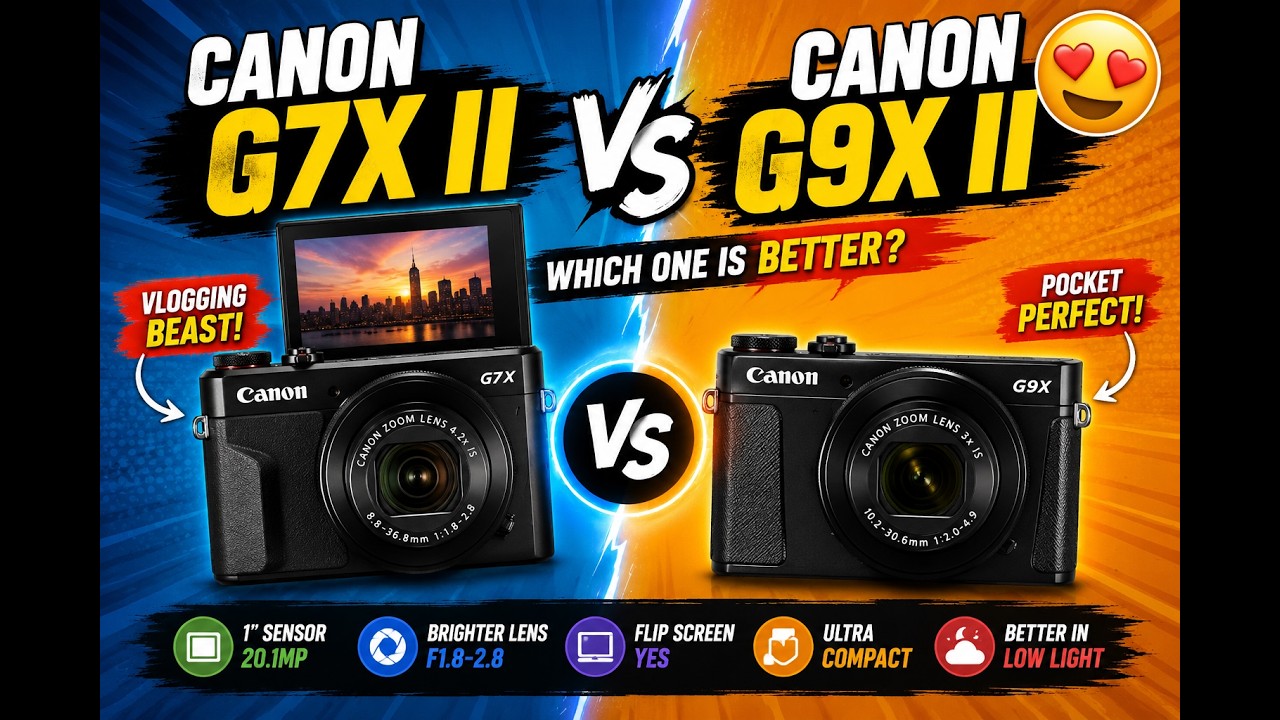 Canon G7X II vs Canon G9X II Which one is better?