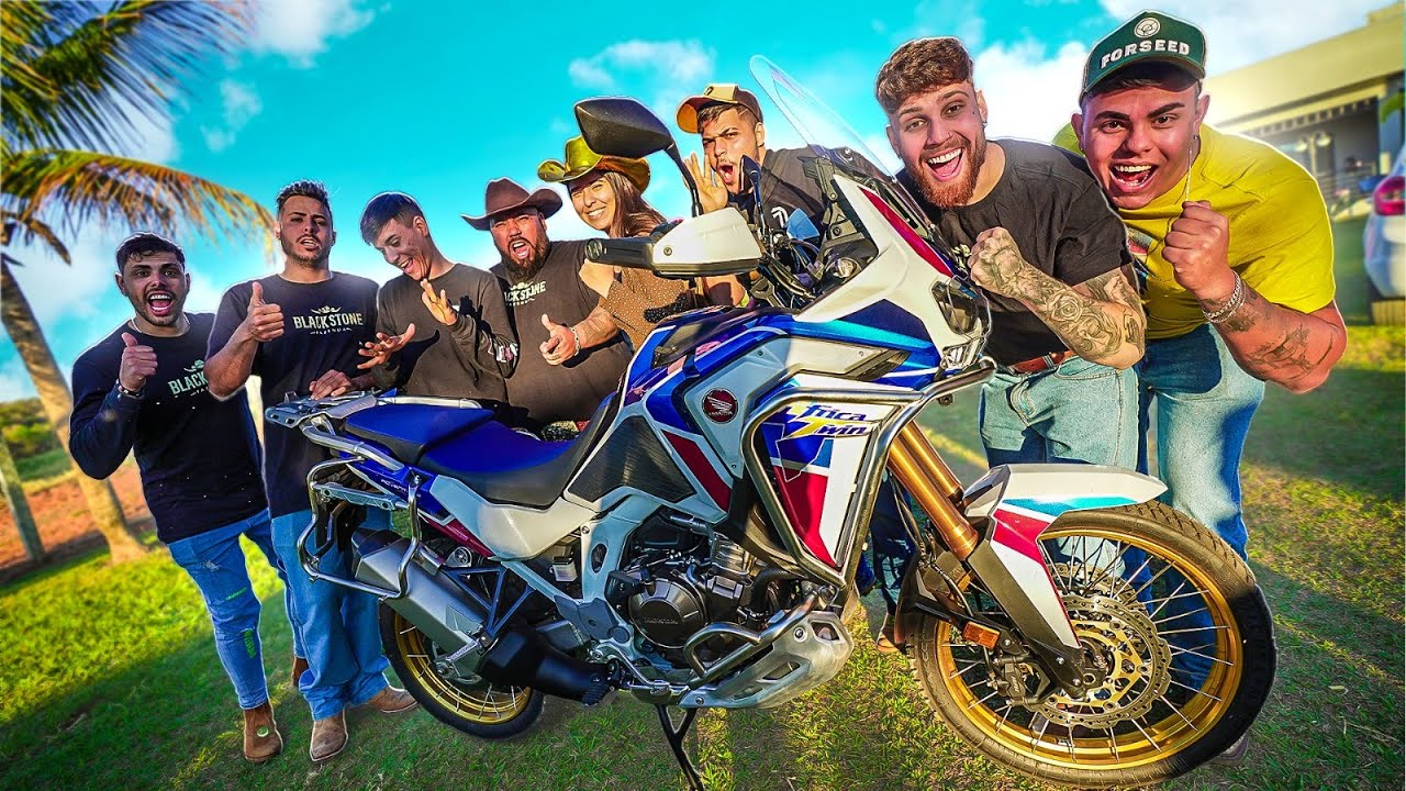 REAÇÃO DOS MEUS AMIGOS VENDO A MINHA MOTO NOVA