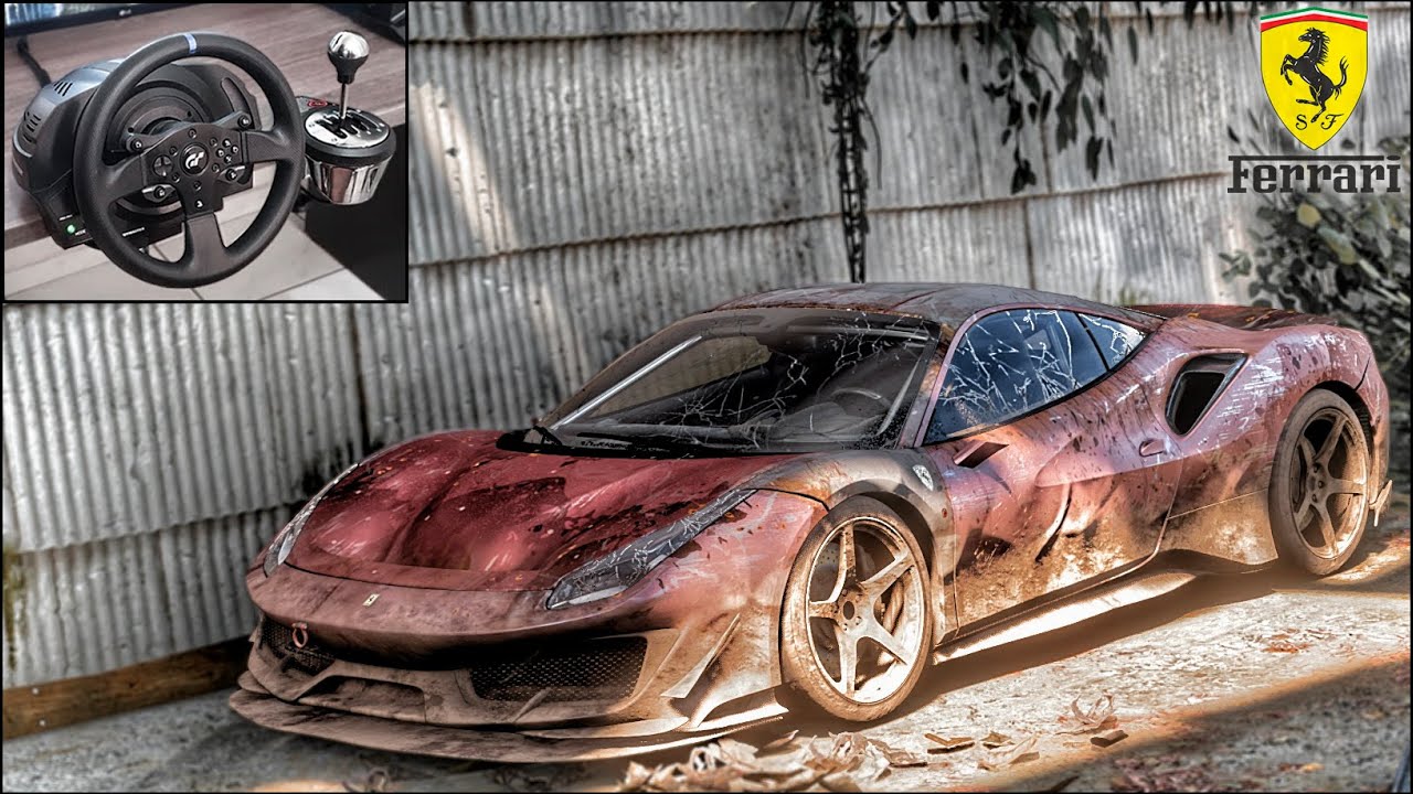 Rebuilding a FERRARI 488 Pista - Forza Horizon 5 - Thrustmaster T300RS Gameplay.