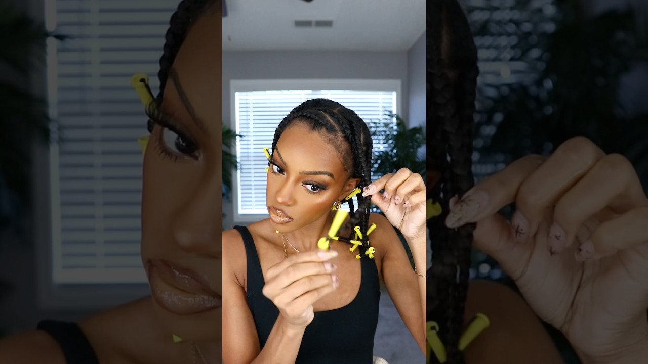 quick and EASY braid out tutorial #braidout #naturalhairstyles