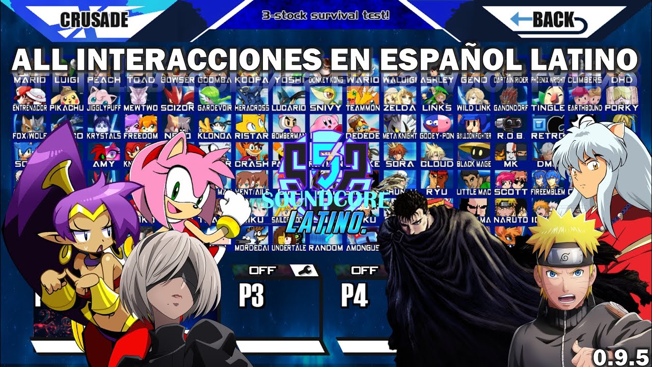 Super Smash Bros. Crusade Latino || 💥All Intersecciones💥