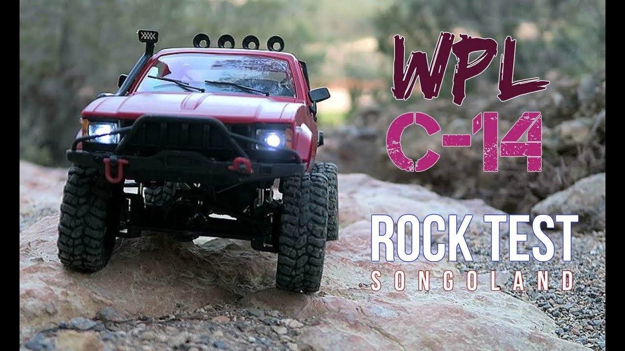 WPL C14 Toyota Hilux RC pick up [ First Rock test adventure ] @ Songoland