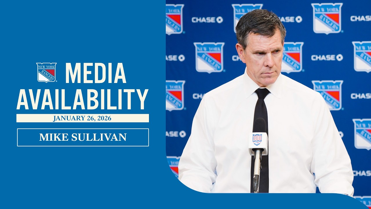 NYR vs BOS: Mike Sullivan Postgame Media Availability | Jan. 26, 2026