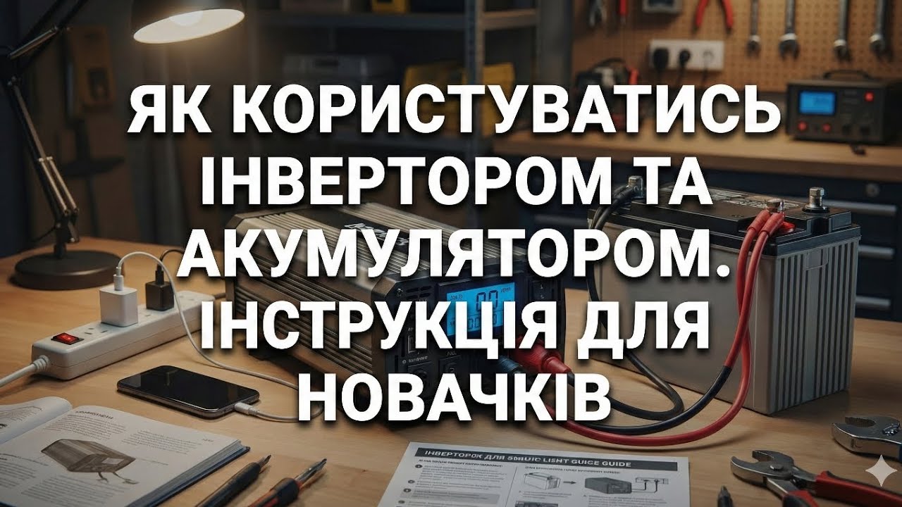 Як користуватись інвертором та акумулятором та мати світло під час вимкнень. Інформація для новачків