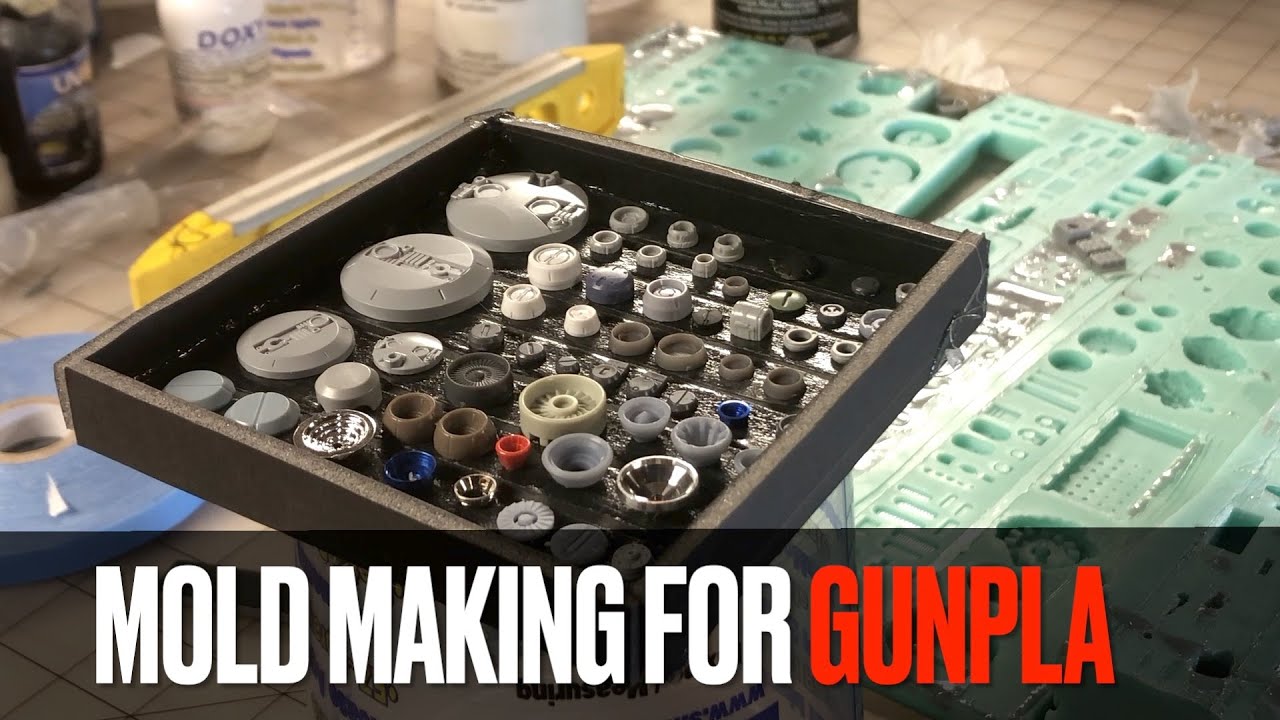 Mold making for Gunpla part 1 : Flat Molds in Silicone