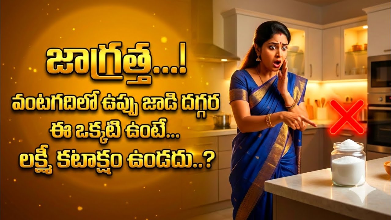 జాగ్రత్త! వంటగదిలో ఉప్పు జాడీ దగ్గర ఈ ఒక్కటి ఉంటే లక్ష్మీ కటాక్షం ఉండదు..? #lakshmidevi 