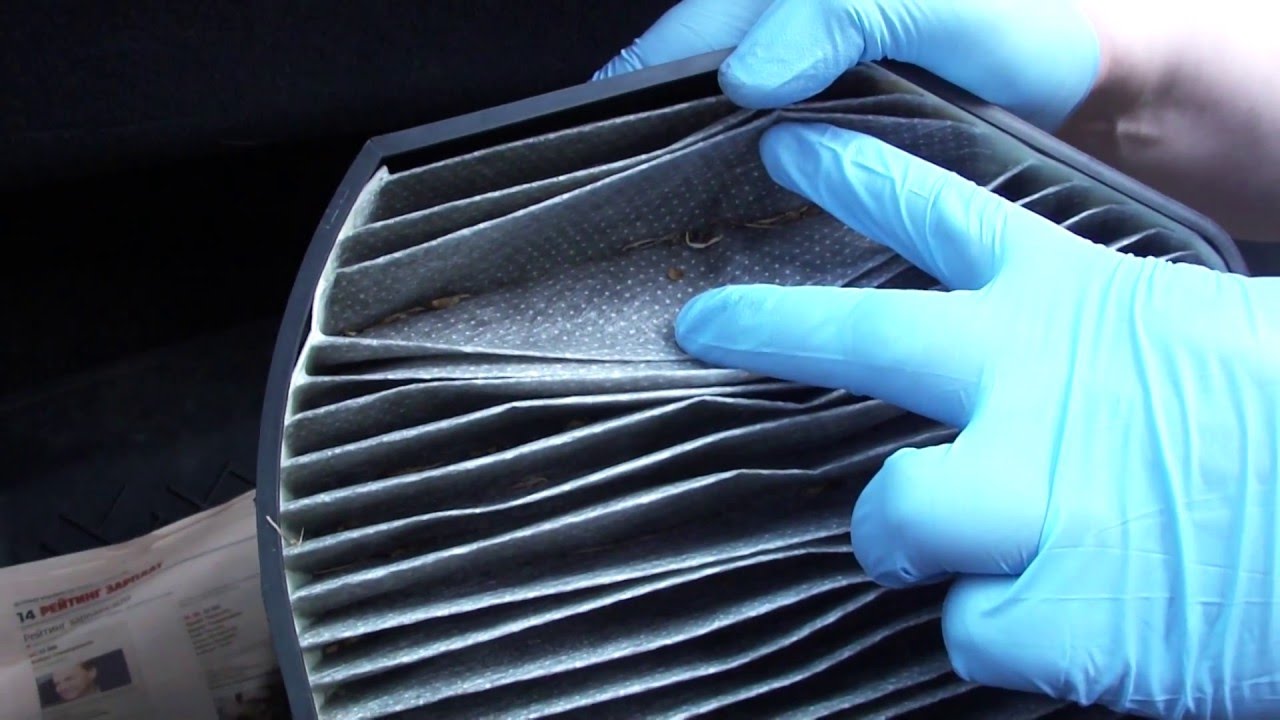 Замена салонного фильтра Mercedes W210 Air Cabin Filter Replacement