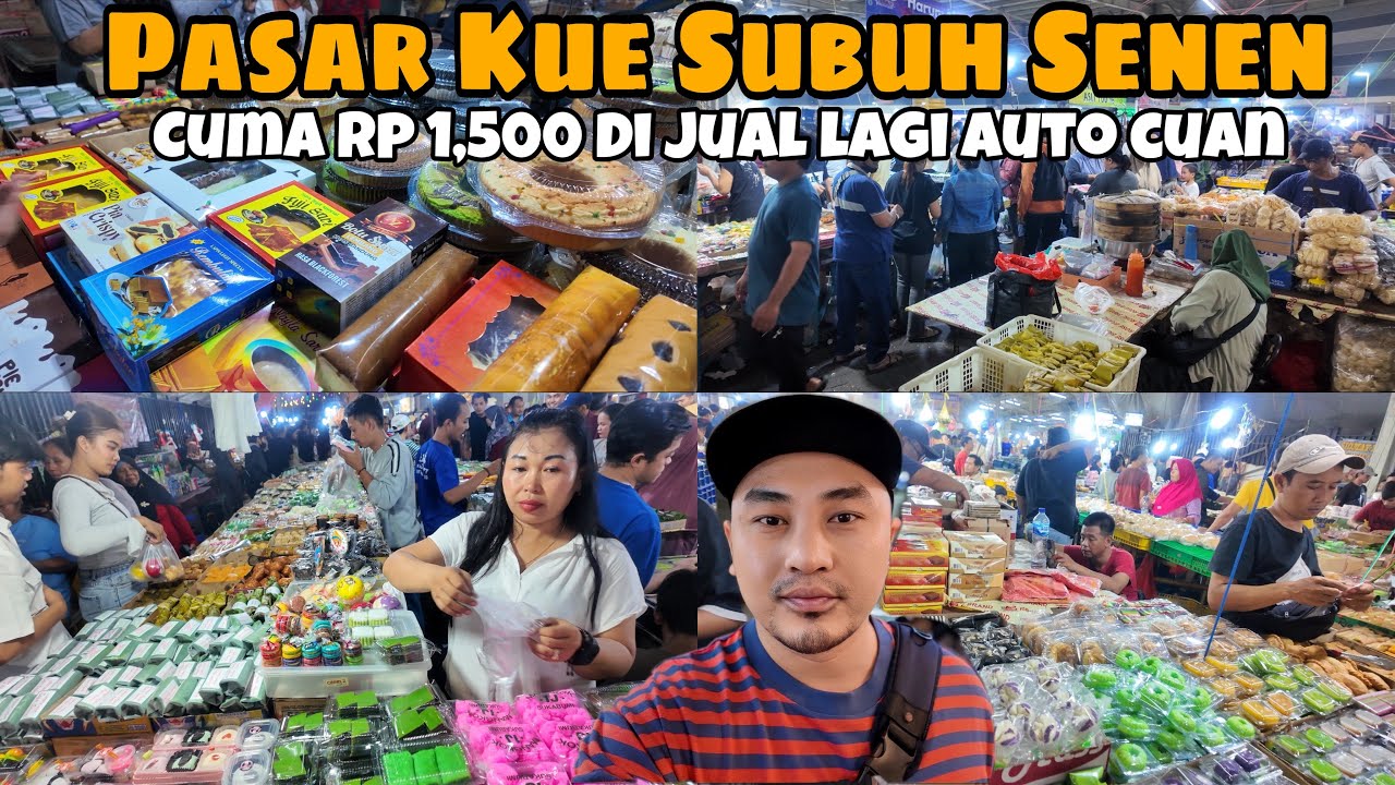 Harga Kue Paling Murah || Kue Subuh Pasar Senen Jakarta Pusat