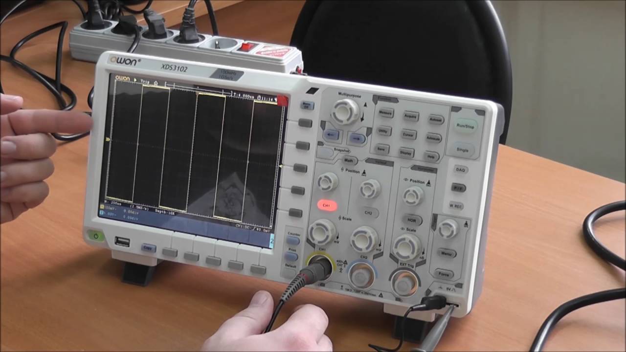 Обзор и эксперимент с цифровым осциллографом OWON XDS3102.