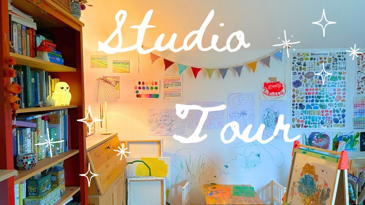 Cozy Art Studio Tour 🦉📚 Part 1💫