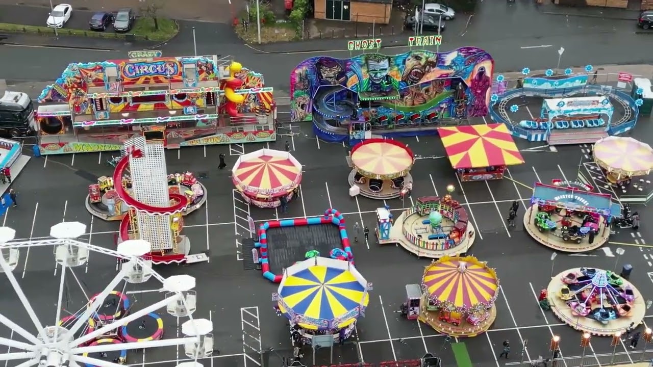Blackburn Fairground Footage by Drone