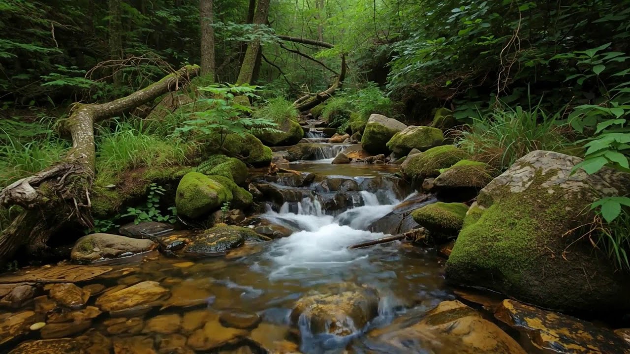 Deep Sleep with Relaxing Forest River Nature Sounds