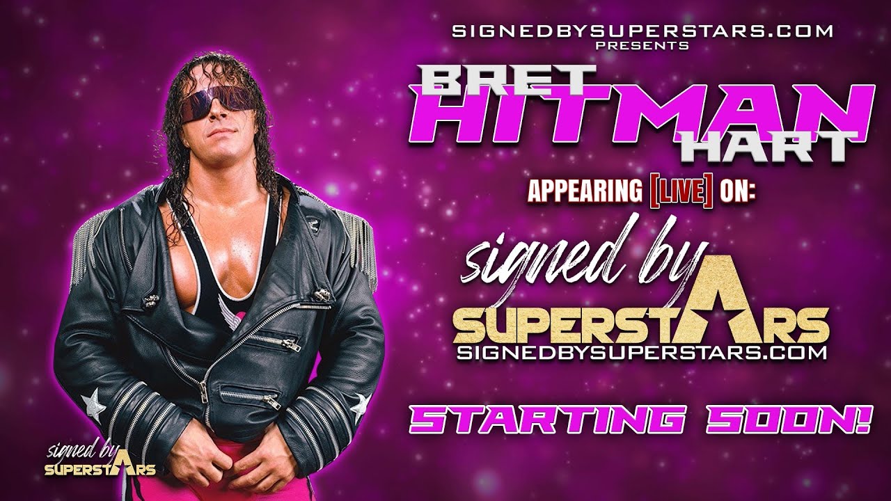 Bret HITMAN Hart LIVE in-studio signing!