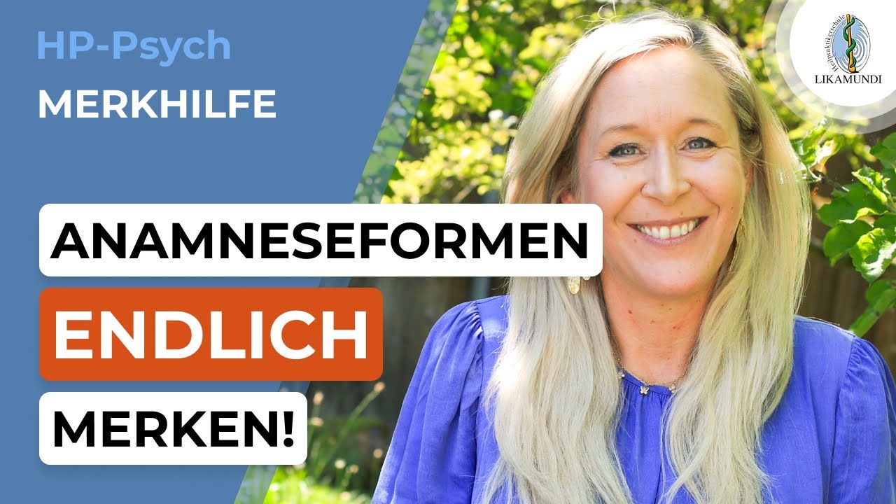 Anamnese-Formen? Dieser Satz rettet Dir die Prüfung!