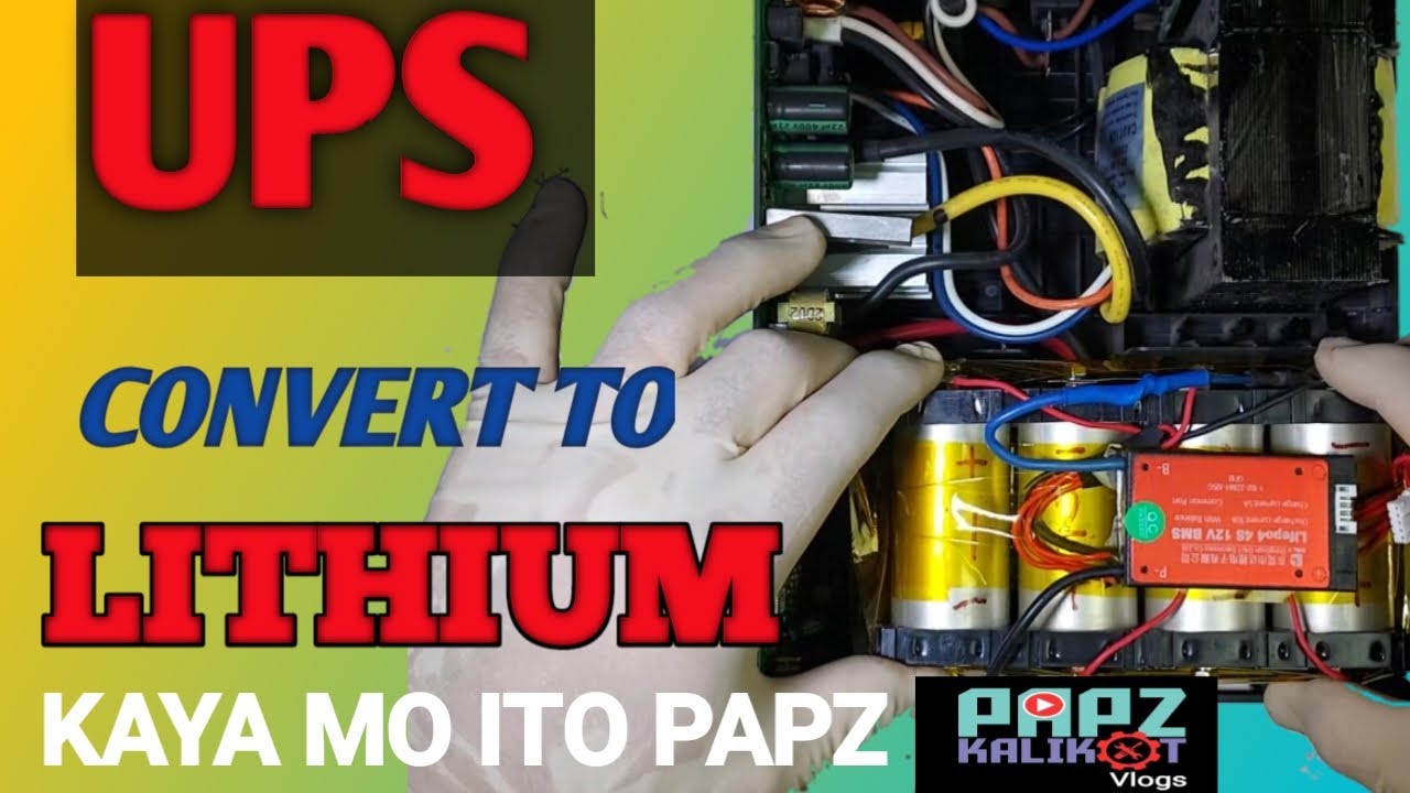 How to replace UPS battery with LITHIUM LIFE04 And make a 12v Battery pack
