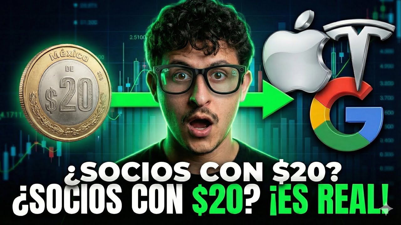 Empieza a Invertir HOY con $20 pesos y GANA $5 dólares