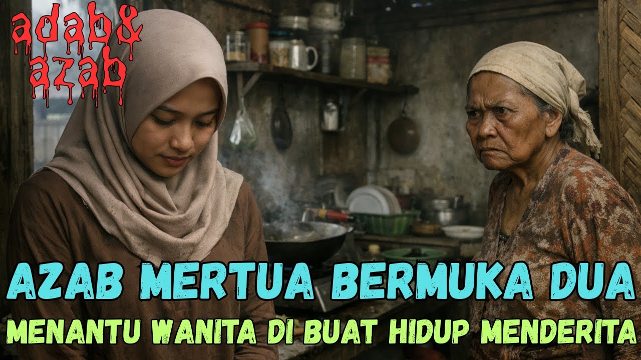 ADAB & AZAB || azab mertua jahat kepada menantu,memperlakukan seperti pembantu ketika suami pergi !!