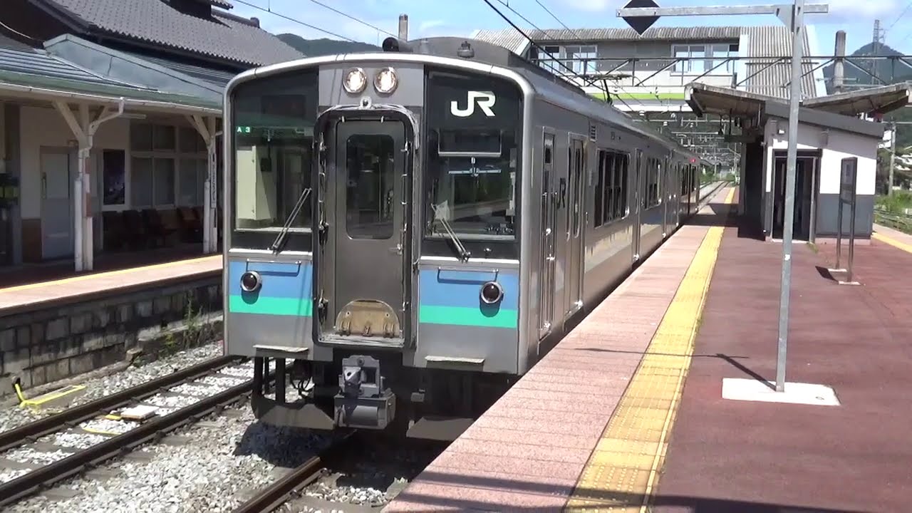 JR篠ノ井線 聖高原駅 列車発着・通過シーン集