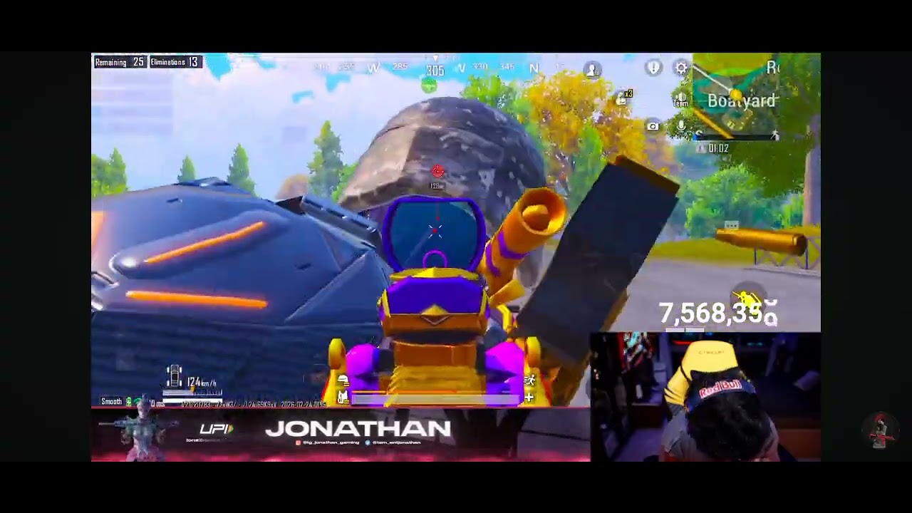 JONATHAN/ SPOWER/ADMINO/ZGOD M249 fun gameplay full masti bgmi live funny video 