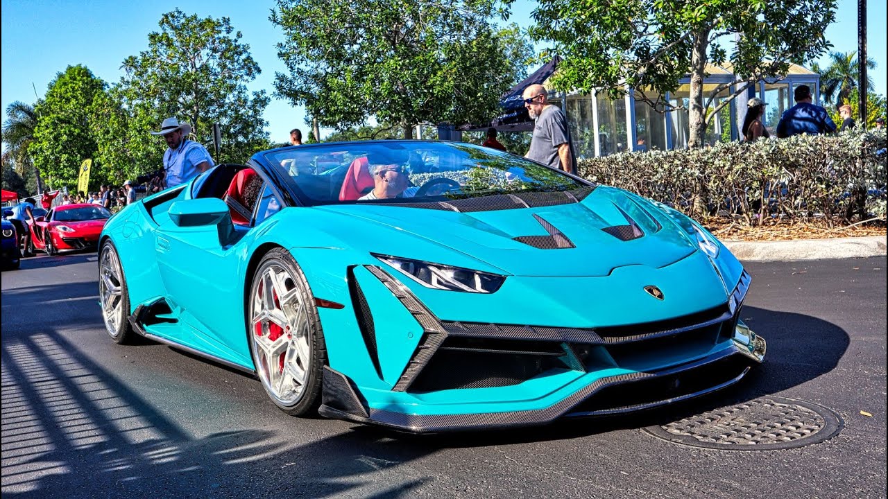 Supercars Arriving - Lamborghini Aventador SVJ, Porsche 918, Carrera GT - Supercar Saturdays Florida