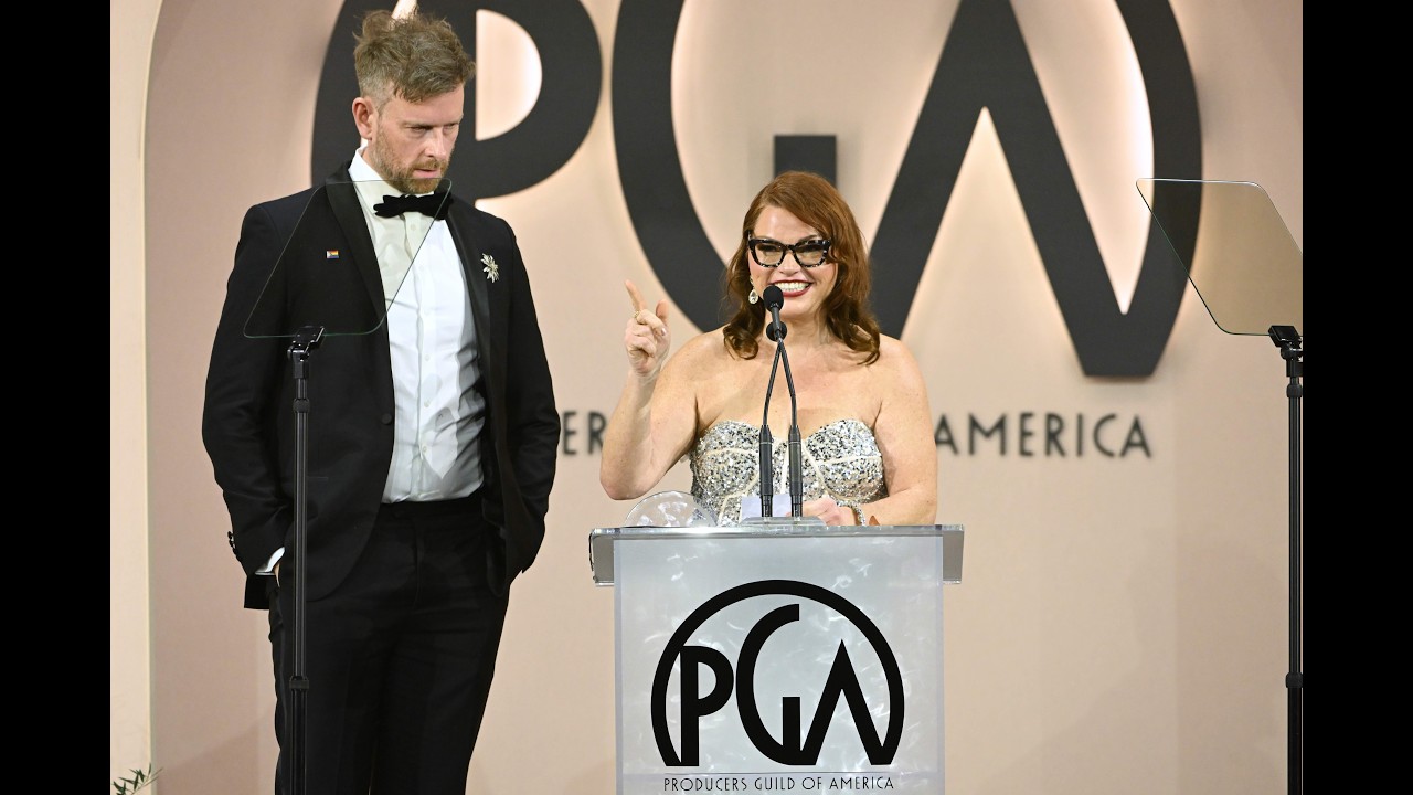 &laquo;Позднее шоу со Стивеном Колбертом&raquo; | Речь при получении награды PGA