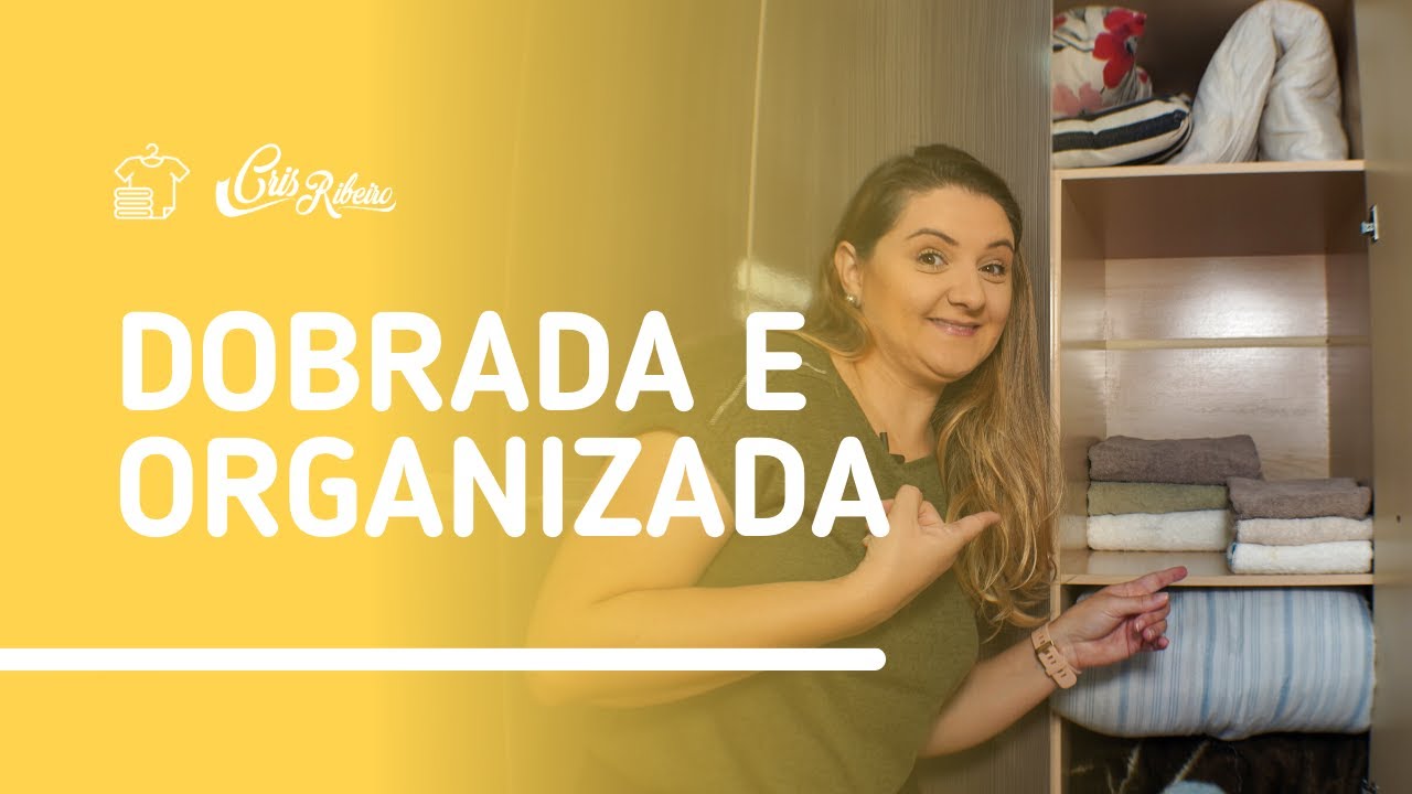 COMO ORGANIZAR TOALHA EM ESPAÇO PEQUENO | ORGANIZANDO COM A CRIS #crisribeirotv #organizandocomacris