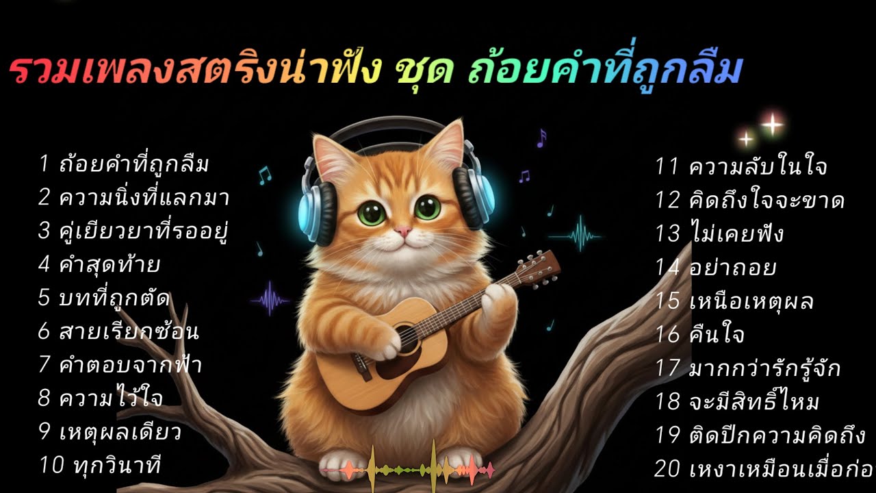 รวมเพลงสตริงน่าฟัง ชุด ถ้อยคำที่ถูกลืม  #ฟังเพลง 