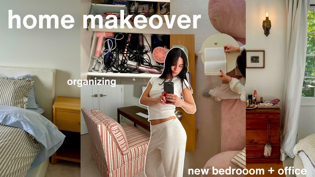 full house makeover✨ cleaning, organizing + re-decorate with me