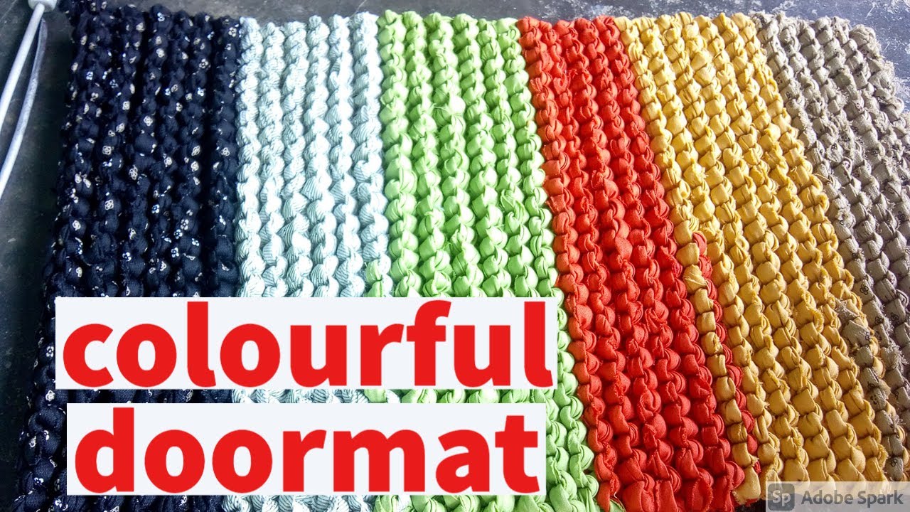 rectangle shape door mat | easy door mat for beginners | rug| #homehacks&craftsintamil