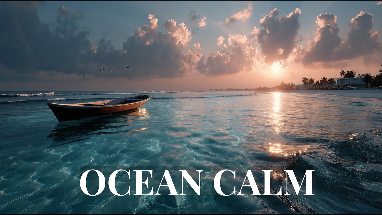 Ocean Sunset Meditation • Relaxing Waves & Deep Calm | Sleep Music 2 Hours